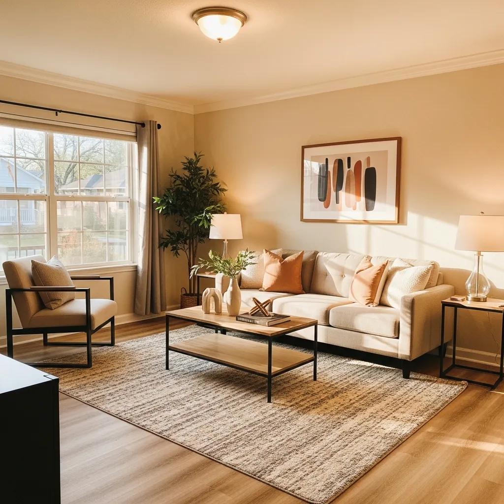 Cozy rental property interior in Dallas highlighting buy and hold investment strategies